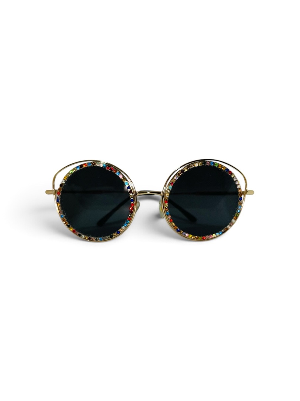 Women’s Round Rhinestone Sunglasses